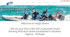 Desktop Screenshot of indigo-divers.pt